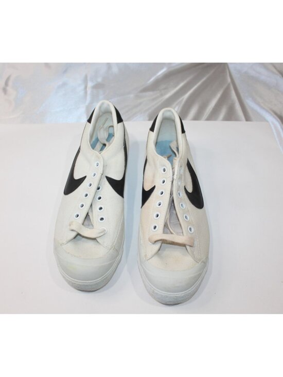 Vintage Nike Shoes Bruin Canvas White / Black Size 8 w/ Original Box